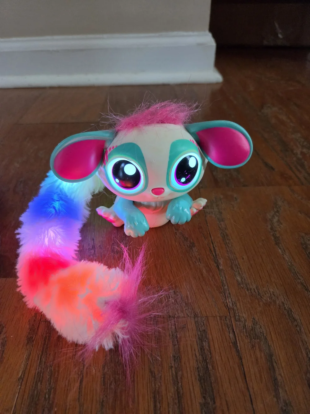 Glow Gleemerz Interactive Light-Up Plush Tail Pet Toy - Teal Toy Only